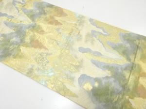 アンティーク　壷垂れに花唐草模様織り出し袋帯（材料）